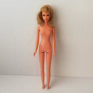 Vintage 1965 Barbie Blonde Francie Rooted Eyelashes Nude Mattel Doll - AS IS